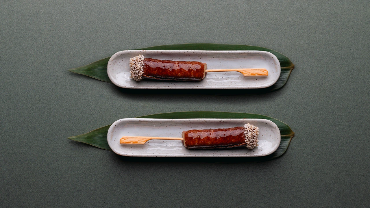 Brochette Boeuf mariné et Fromage Fondu - 2 pièces